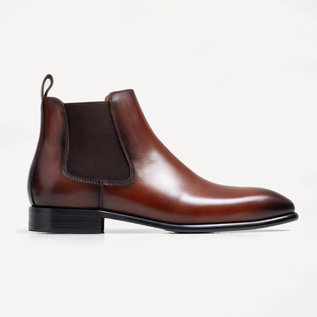 Harry\'s of London Men\'s Dark Brown Leather Chelsea Boots Size 44 Harry Chelsea Boot - Suede Brown – GREYWALK main image 2
