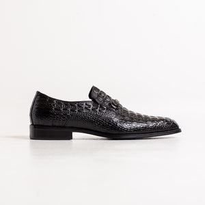 Alligator Loafer - Black