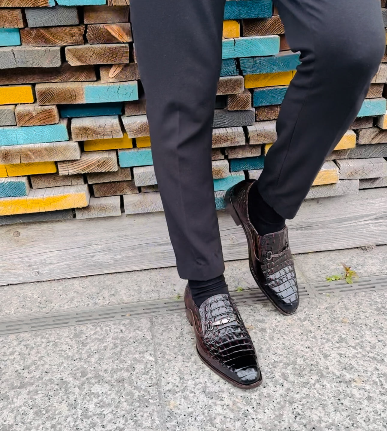 Alligator loafers mens shoes discount