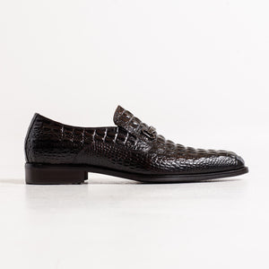 Alligator Loafer - Chocolate