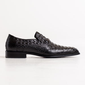 Alligator Loafer - Black